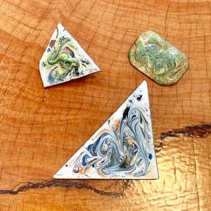 MLot of 3 Vintage Artisan Brooches